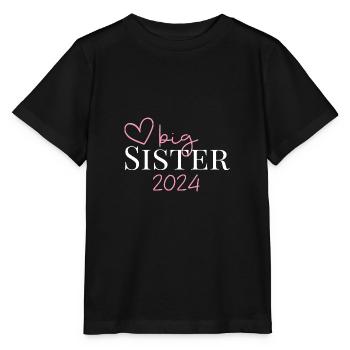 Ich werde große Schwester 2024 Einhorn Loading Süß - Stanley/Stella Kinder T-Shirt MINI CREATOR  - Schwarz - Vorne - Mikhail (115cm)
