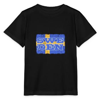 Schweden Schwedisch - Stanley/Stella Kinder T-Shirt MINI CREATOR  - Schwarz - Vorne - Mikhail (115cm)