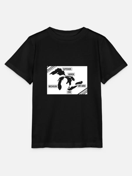 Great Lakes - Stanley/Stella Kinder T-Shirt MINI CREATOR - Schwarz