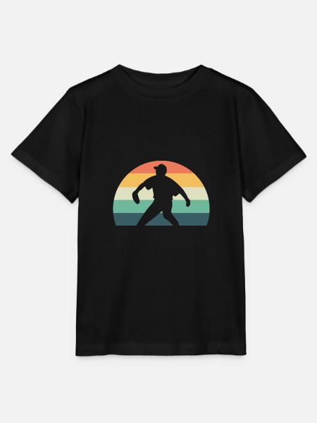 Softball Softball-Spieler - Stanley/Stella Kinder T-Shirt MINI CREATOR - Schwarz