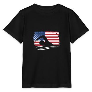 Swimming Swimmers Swimming Pool Swimming Instructors - Stanley/Stella MINI CREATOR Kids’ T-Shirt - black - Front - Mikhail (115cm)