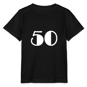 50. 50 ANS. 50e ANNIVERSAIRE. ANNIVERSAIRE 50 ANS - T-shirt bio MINI CREATOR Stanley/Stella Enfant - noir - Devant - Mikhail (115cm)