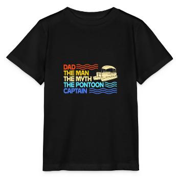Bateau ponton Bateau Bateaux - T-shirt bio MINI CREATOR Stanley/Stella Enfant - noir - Devant - Mikhail (115cm)