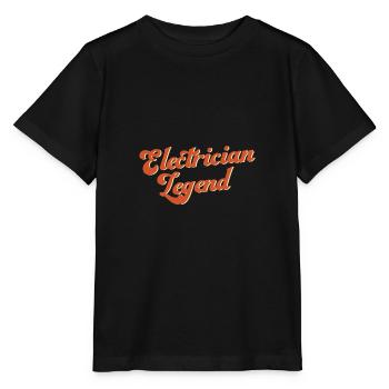 Electrician Legend Craftsman Voltage Worker - Stanley/Stella MINI CREATOR Kids’ T-Shirt - black - Front - Mikhail (115cm)