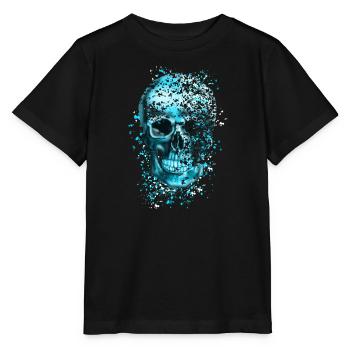 Schädel - Stanley/Stella Kinder T-Shirt MINI CREATOR  - Schwarz - Vorne - Mikhail (115cm)