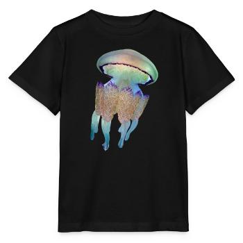 Quallen - Stanley/Stella Kinder T-Shirt MINI CREATOR  - Schwarz - Vorne - Mikhail (115cm)