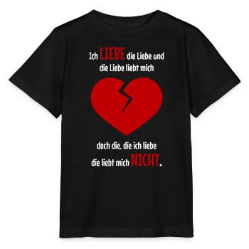 Herzschmerz für sie - Stanley/Stella Kinder T-Shirt MINI CREATOR  - Schwarz - Vorne - Mikhail (115cm)