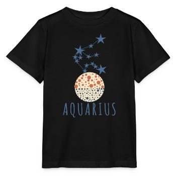 The constellation Aquarius - Stanley/Stella MINI CREATOR Kids’ T-Shirt - black - Front - Mikhail (115cm)