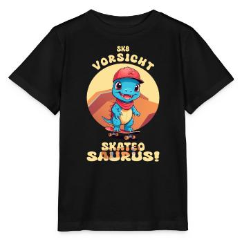 Méfiez-vous du Skateosaurus - T-shirt bio MINI CREATOR Stanley/Stella Enfant - noir - Devant - Mikhail (115cm)