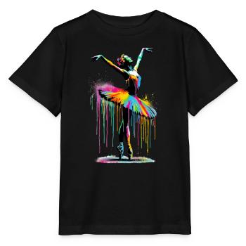 Danseuse de ballet avec tutu - T-shirt bio MINI CREATOR Stanley/Stella Enfant - noir - Devant - Mikhail (115cm)