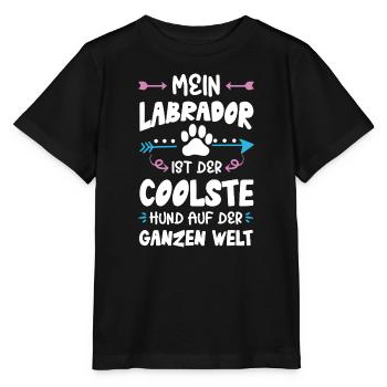 labrador hund spruch - Stanley/Stella Kinder T-Shirt MINI CREATOR  - Schwarz - Vorne - Mikhail (115cm)