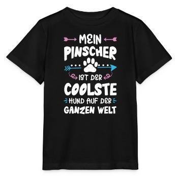 pinscher hund spruch - Stanley/Stella Kinder T-Shirt MINI CREATOR  - Schwarz - Vorne - Mikhail (115cm)