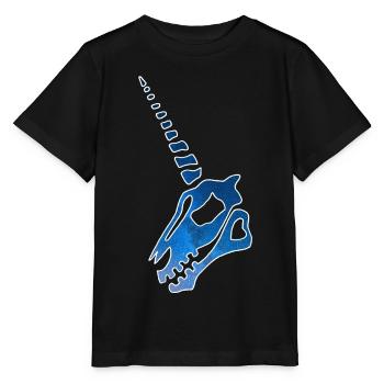 Crâne de licorne et ciel étoilé - T-shirt bio MINI CREATOR Stanley/Stella Enfant - noir - Devant - Mikhail (115cm)
