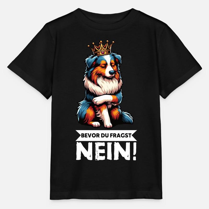 Avant que vous ne demandiez : Berger australien Aussie Aussie - T-shirt bio MINI CREATOR Stanley/Stella Enfant - noir
