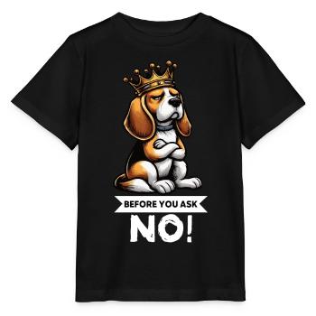 Avant de demander Beagle Beagle Propriétaire de Beagle Beagle Holder - T-shirt bio MINI CREATOR Stanley/Stella Enfant - noir - Devant - Mikhail (115cm)