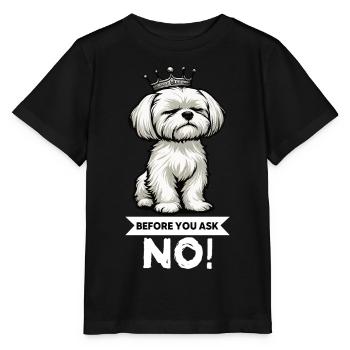 Before You Ask Malteser Maltese Owners Maltese - Stanley/Stella MINI CREATOR Kids’ T-Shirt - black - Front - Mikhail (115cm)