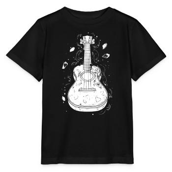 Ukulele - Stanley/Stella Kinder T-Shirt MINI CREATOR  - Schwarz - Vorne - Mikhail (115cm)