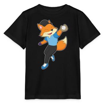 Fox Baseball Baseball Glove - Stanley/Stella MINI CREATOR Kids’ T-Shirt - black - Front - Mikhail (115cm)