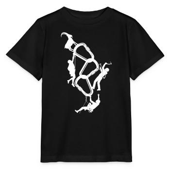 Climbing rope climbing - Stanley/Stella MINI CREATOR Kids’ T-Shirt - black - Front - Mikhail (115cm)