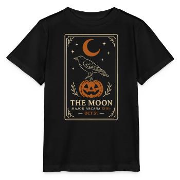 Gruseliger Halloween-Rabe - Stanley/Stella Kinder T-Shirt MINI CREATOR  - Schwarz - Vorne - Mikhail (115cm)