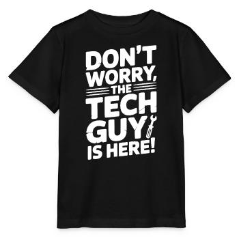 Keine Sorge, der Techniker ist hier - Stanley/Stella Kinder T-Shirt MINI CREATOR  - Schwarz - Vorne - Mikhail (115cm)