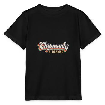 Écureuil de littérature Chipmunks et livres de - T-shirt bio MINI CREATOR Stanley/Stella Enfant - noir - Devant - Mikhail (115cm)