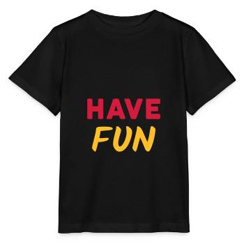 ★ Designfarben änderbar ★ Have fun - Stanley/Stella Kinder T-Shirt MINI CREATOR  - Schwarz - Vorne - Mikhail (115cm)
