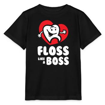 Floss like a Bos - Stanley/Stella MINI CREATOR Kids’ T-Shirt - black - Front - Mikhail (115cm)