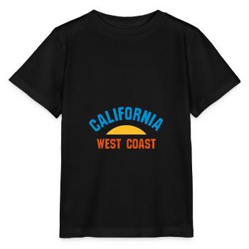 ★ Couleurs de conception modifiables ★ Côte ouest de la Californie - T-shirt bio MINI CREATOR Stanley/Stella Enfant - noir - Devant - Mikhail (115cm)