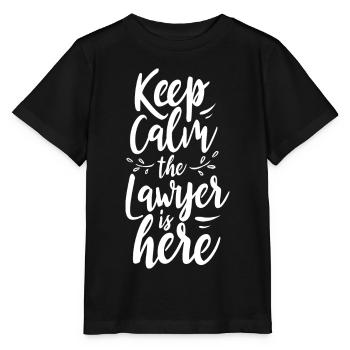 Reste calme L’avocat Est Ici Avocat - T-shirt bio MINI CREATOR Stanley/Stella Enfant - noir - Devant - Mikhail (115cm)