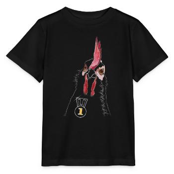 The cock (white) - Stanley/Stella MINI CREATOR Kids’ T-Shirt - black - Front - Mikhail (115cm)