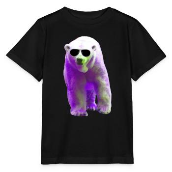 Polar Bear - Eisbär - Stanley/Stella Kinder T-Shirt MINI CREATOR  - Schwarz - Vorne - Mikhail (115cm)