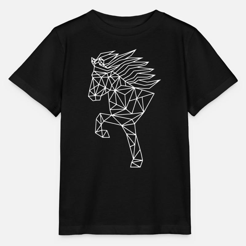 Tölter géométrique blanc - T-shirt bio MINI CREATOR Stanley/Stella Enfant - noir