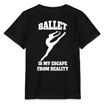 Ballet Gift Dance Dancer Ballerina Dance Class - Stanley/Stella MINI CREATOR Kids’ T-Shirt - black - Front - Mikhail (115cm)