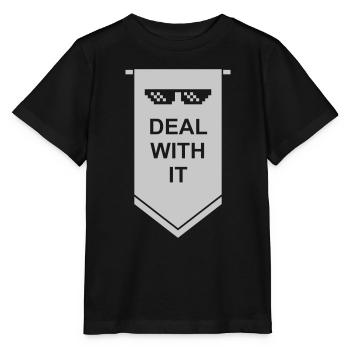 Bannière Traitez-le - T-shirt bio MINI CREATOR Stanley/Stella Enfant - noir - Devant - Mikhail (115cm)