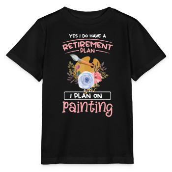 Paints Brush Painter Paint Roller - Stanley/Stella MINI CREATOR Kids’ T-Shirt - black - Front - Mikhail (115cm)