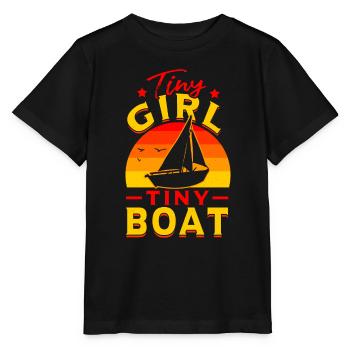 Petite fille École de voile petit bateau mer Baltique - T-shirt bio MINI CREATOR Stanley/Stella Enfant - noir - Devant - Mikhail (115cm)