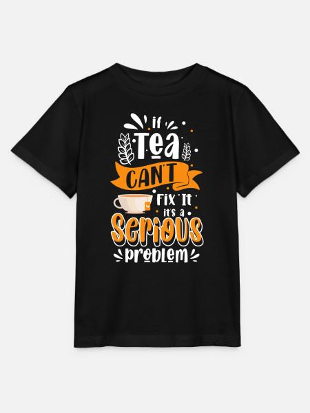 Teetrinker Teebeutel Trinken - Stanley/Stella Kinder T-Shirt MINI CREATOR - Schwarz