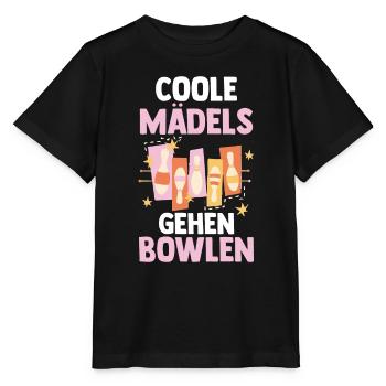 Bowler Bowlen Kegeln Bowling - Stanley/Stella Kinder T-Shirt MINI CREATOR  - Schwarz - Vorne - Mikhail (115cm)