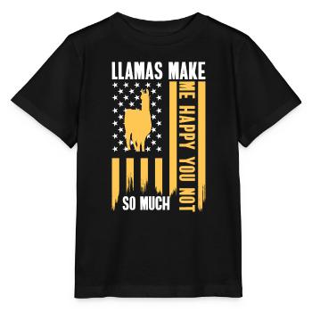Kamel Nutztier Wolle - Stanley/Stella Kinder T-Shirt MINI CREATOR  - Schwarz - Vorne - Mikhail (115cm)