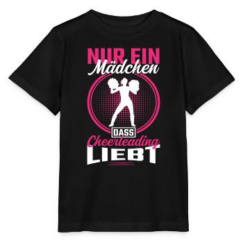 Cheerleading Cheerleaderin Nur ein Mädchen - Stanley/Stella Kinder T-Shirt MINI CREATOR  - Schwarz - Vorne - Mikhail (115cm)