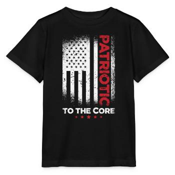 Patriotisme Drapeau américain Jour de l’indépendance - T-shirt bio MINI CREATOR Stanley/Stella Enfant - noir - Devant - Mikhail (115cm)