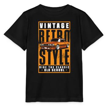 Automobile Vintage Car Mechanic Engine - Stanley/Stella MINI CREATOR Kids’ T-Shirt - black - Front - Mikhail (115cm)