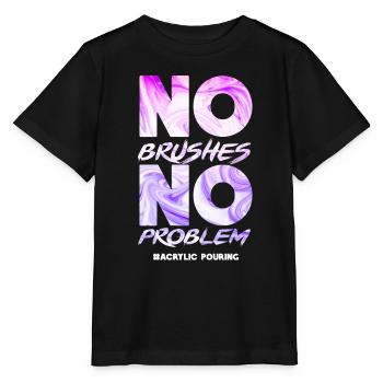 No brush No problem Acrylic pouring - Stanley/Stella Kinder T-Shirt MINI CREATOR  - Schwarz - Vorne - Mikhail (115cm)