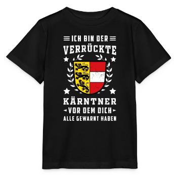 Je suis le fou de Carinthie, Autriche - T-shirt bio MINI CREATOR Stanley/Stella Enfant - noir - Devant - Mikhail (115cm)