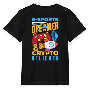 Crypto-monnaie Récompenses Gaming Blockchain Gamer - T-shirt bio MINI CREATOR Stanley/Stella Enfant - noir - Devant - Mikhail (115cm)