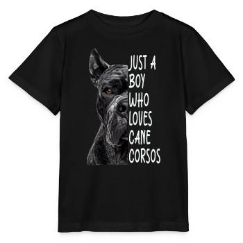 Cane corso - T-shirt bio MINI CREATOR Stanley/Stella Enfant - noir - Devant - Mikhail (115cm)