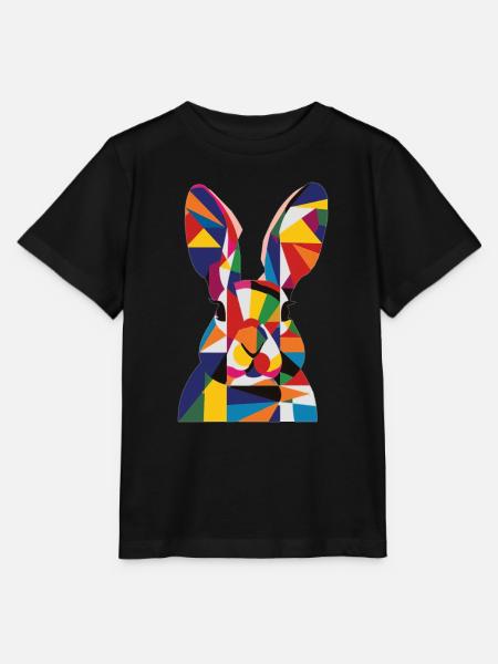 Kaninchen - Stanley/Stella Kinder T-Shirt MINI CREATOR  - Schwarz