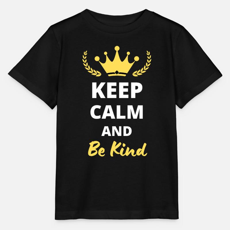 Keep Calm and Be Kind - T-shirt bio MINI CREATOR Stanley/Stella Enfant - noir