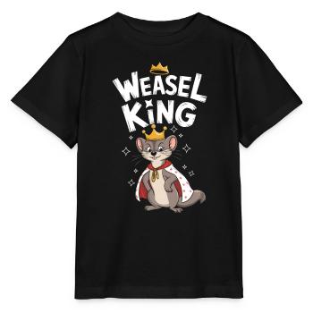 Wiesel - Stanley/Stella Kinder T-Shirt MINI CREATOR  - Schwarz - Vorne - Mikhail (115cm)